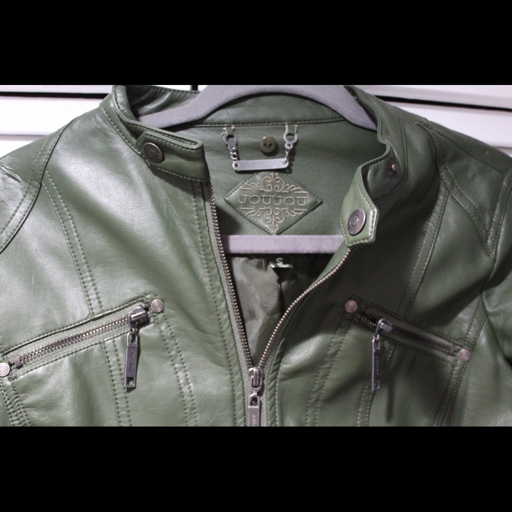 Jou Jou Faux Leather Jacket